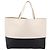 Céline CELINE Horizontal Cabas Large Tote Bag Leather White Black Auth 198621A Nero Bianco - vista 13