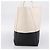 Céline CELINE Horizontal Cabas Large Tote Bag Leather White Black Auth 198621A Nero Bianco - vista 3