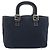 Borsa a mano FENDI Canvas Navy Silver Auth 198689A Argento Blu navy - vista 2
