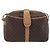 Céline Borsa a tracolla CELINE Macadam Canvas PVC Pelle Marrone Oro Auth mr2845 D'oro - vista 13