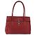Salvatore Ferragamo Gancini Top Handle Leather Rosso