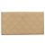 Cartera larga CHANEL Matelasse de piel de cordero Beige Gold CC Auth BA15254 Dorado - vista 3