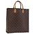 LOUIS VUITTON Monogram Sac Plat Hand Bag M51140 LV Auth 196332 Monogramma