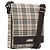 Bolso de hombro BURBERRY Nova Check Canvas Beige Silver Auth 196647A Plata