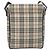 Bolso de hombro BURBERRY Nova Check Canvas Beige Silver Auth 196647A Plata - vista 2