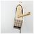 Bolso de hombro BURBERRY Nova Check Canvas Beige Silver Auth 196647A Plata - vista 23