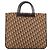 Borsa a mano Christian Dior Trotter Canvas Beige Gold Tone Auth 196433A - vista 3