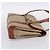 Céline Borsa a mano CELINE Macadam Canvas PVC Beige Gold Auth 198262 D'oro - vista 4