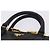 Borsa a mano PRADA pelle Saffiano 2way Nero Oro Auth 198741V D'oro - vista 14