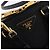 Borsa a mano PRADA pelle Saffiano 2way Nero Oro Auth 198741V D'oro - vista 20