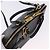 Borsa a mano PRADA pelle Saffiano 2way Nero Oro Auth 198741V D'oro - vista 6