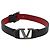 Bracciale VALENTINO Pelle Nero Argento Auth 198840A - vista 2