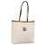 Céline CELINE Macadam Tote Bag PVC Leder Weiß Beige Auth 198626