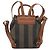 Pequin FENDI Pecan Rucksack PVC Leather Brown Gold Tone Auth 194161 Braun - Ansicht 2