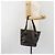 Céline Borsa Tote CELINE Macadam PVC Pelle Nero Tono Oro Auth BA14899 - vista 25
