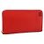 LOEWE Langbeutel aus Leder Rot Gold Auth 198761M Golden