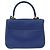 Céline Borsa a mano CELINE Circle in pelle 2way Blu Tono Oro Auth BA14889A - vista 2