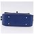 Céline Borsa a mano CELINE Circle in pelle 2way Blu Tono Oro Auth BA14889A - vista 6
