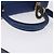 Céline Borsa a mano CELINE Circle in pelle 2way Blu Tono Oro Auth BA14889A - vista 8