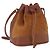 Borsa a Tracolla Burberrys Pelle Camoscio Marrone Oro Auth 196612A D'oro