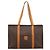 Céline Borsa Tote CELINE Macadam Canvas PVC Pelle Brown Gold Auth ka5704 Marrone D'oro - vista 13