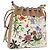 Borsa a tracolla con coulisse GUCCI Flora Canvas White Beige Auth BA14894A Bianco