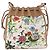 Borsa a tracolla con coulisse GUCCI Flora Canvas White Beige Auth BA14894A Bianco - vista 2