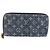 LOUIS VUITTON Monogram Denim Zippy Wallet Blue M95342 LV Auth 198787V - vista 13