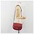 Borsa a tracolla Christian Dior in pelle rossa e oro Auth 196385 Rosso D'oro - vista 23