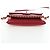 Borsa CHANEL Mini Matelasse 20 con catena in pelle d'agnello 2 vie rossa e oro CC Auth 196377M Rosso D'oro - vista 12