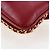 Borsa CHANEL Mini Matelasse 20 con catena in pelle d'agnello 2 vie rossa e oro CC Auth 196377M Rosso D'oro - vista 16