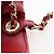 Borsa CHANEL Mini Matelasse 20 con catena in pelle d'agnello 2 vie rossa e oro CC Auth 196377M Rosso D'oro - vista 18