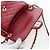 Borsa CHANEL Mini Matelasse 20 con catena in pelle d'agnello 2 vie rossa e oro CC Auth 196377M Rosso D'oro - vista 19
