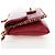 Borsa CHANEL Mini Matelasse 20 con catena in pelle d'agnello 2 vie rossa e oro CC Auth 196377M Rosso D'oro - vista 4