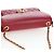 Borsa CHANEL Mini Matelasse 20 con catena in pelle d'agnello 2 vie rossa e oro CC Auth 196377M Rosso D'oro - vista 6
