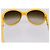 Occhiali da sole CHANEL COCO Mark Plastica Giallo Argento CC Auth 198826A - vista 10