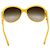 Occhiali da sole CHANEL COCO Mark Plastica Giallo Argento CC Auth 198826A - vista 3