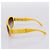 Occhiali da sole CHANEL COCO Mark Plastica Giallo Argento CC Auth 198826A - vista 6