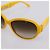 Occhiali da sole CHANEL COCO Mark Plastica Giallo Argento CC Auth 198826A - vista 9