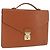 LOUIS VUITTON Epi Porte Documents Bandouliere Zipangu Gold M54468 LV Auth 198503