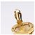 Orecchini perle CHANEL metallo Gold Tone CC Auth 198846 - vista 12