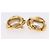 Orecchini perle CHANEL metallo Gold Tone CC Auth 198846 - vista 14