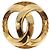 Orecchini perle CHANEL metallo Gold Tone CC Auth 198846 - vista 9