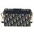 Borsa a mano Christian Dior Trotter Canvas Diorissimo Navy Gold Auth 196320M D'oro Blu navy - vista 3
