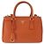 Saffiano Borsa a Mano PRADA Pelle Safiano 2way Orange Gold Auth BA15151 D'oro Arancione - vista 13