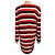 Gucci gestreifter Strick-Cardigan in Rot / Weiß / Blau mit GG-Logo Perlmuttknöpfen Mehrfarben - Ansicht 3