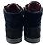 Sneakers alte Chanel in velluto nero - vista 5