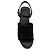 Sandali platform Chanel 2025 in mesh nero con logo CC - vista 4