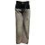 Vaqueros de denim Amiri Black Washed Grey Black con ribete de cuero negro