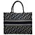 Borsa a mano Dior Book Tote Medium con ricamo Dior Oblique Ecru / Blue di Christian Dior - vista 3